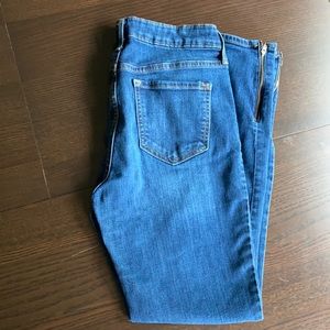 Zipper Ankle Jeans